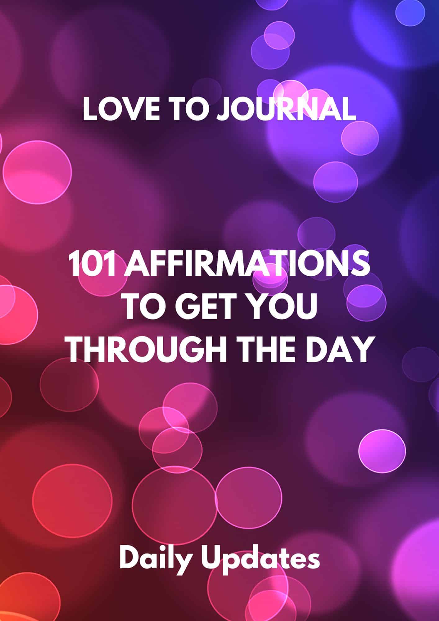 daily updates - affirmations